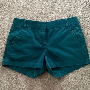 J.Crew Forest green Chino shorts